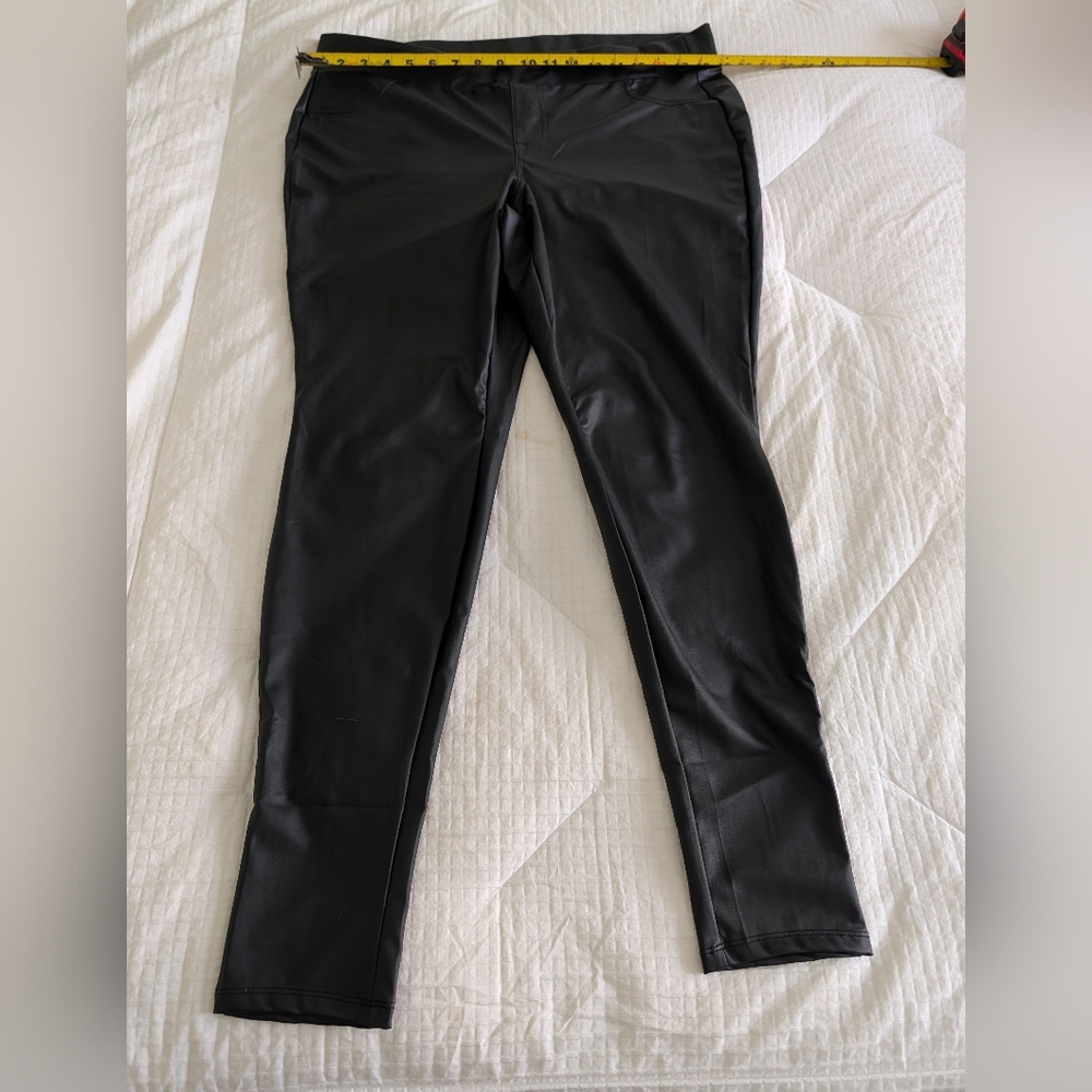 Torrid Black Faux Leather Trousers
